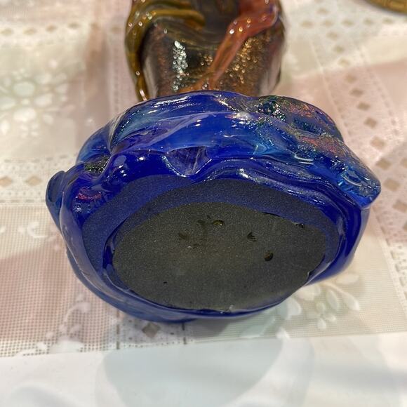 French Art Nouveau Style Art Glass Hand - Picture 9 of 9